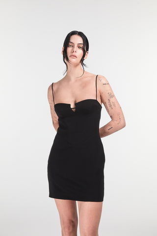 Corseted mini dress