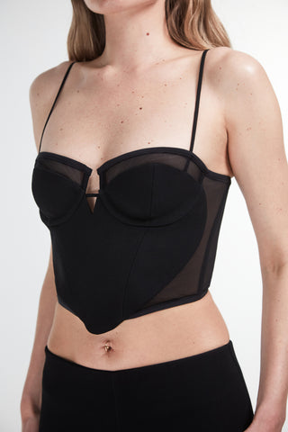 Heart shaped mini corset